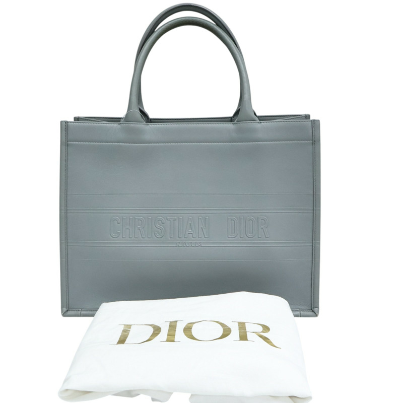 灰色 牛皮 Book Tote 托特包【Dior 迪奧】 M1296ZGSB-6