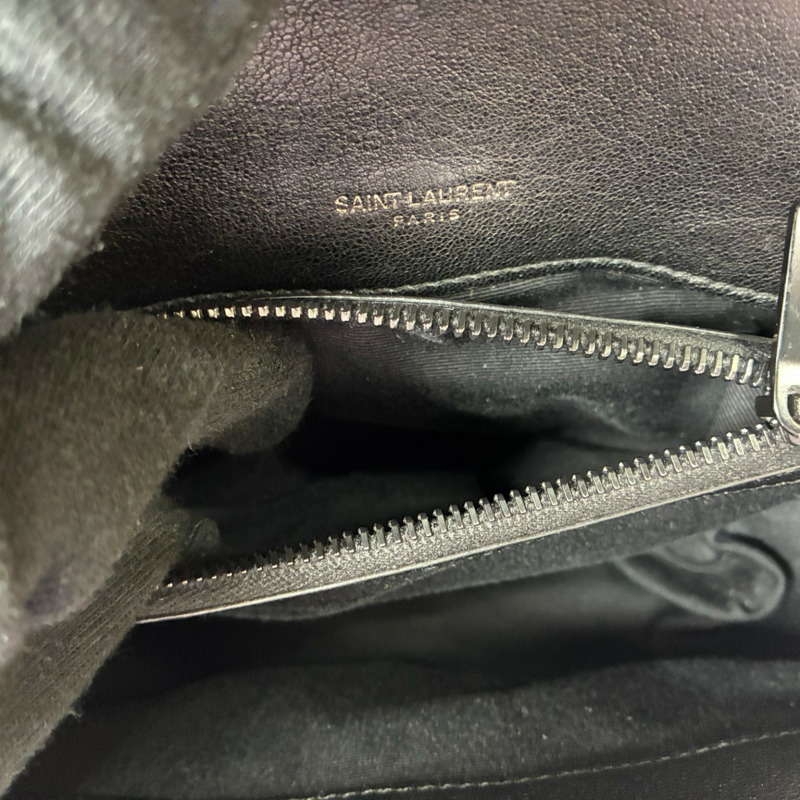 黑色 羊皮 College 兩用包【SAINT LAURENT YSL 聖羅蘭】 487213-3