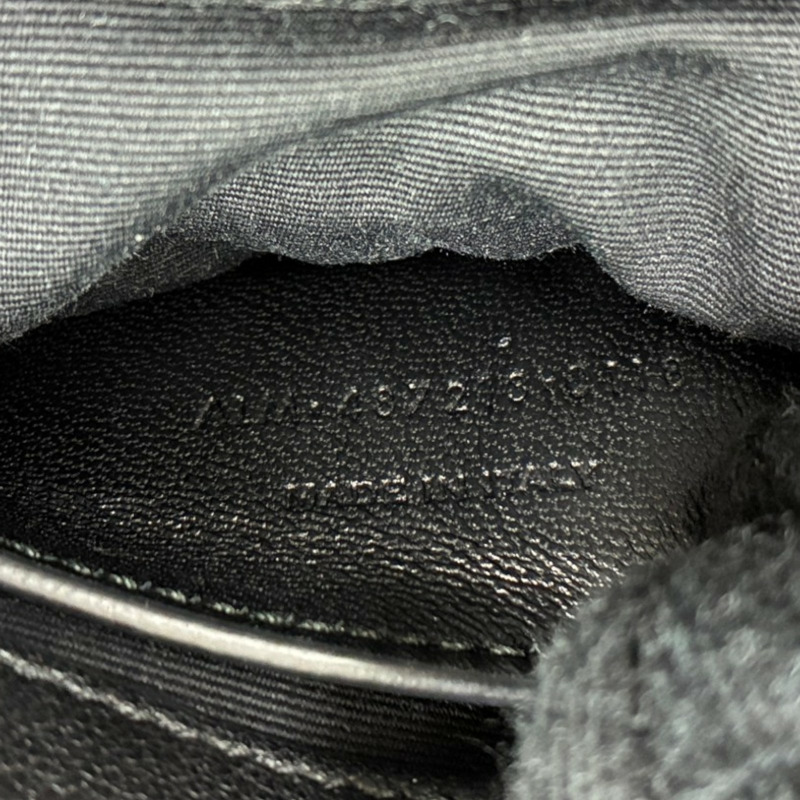 黑色 羊皮 College 兩用包【SAINT LAURENT YSL 聖羅蘭】 487213-6