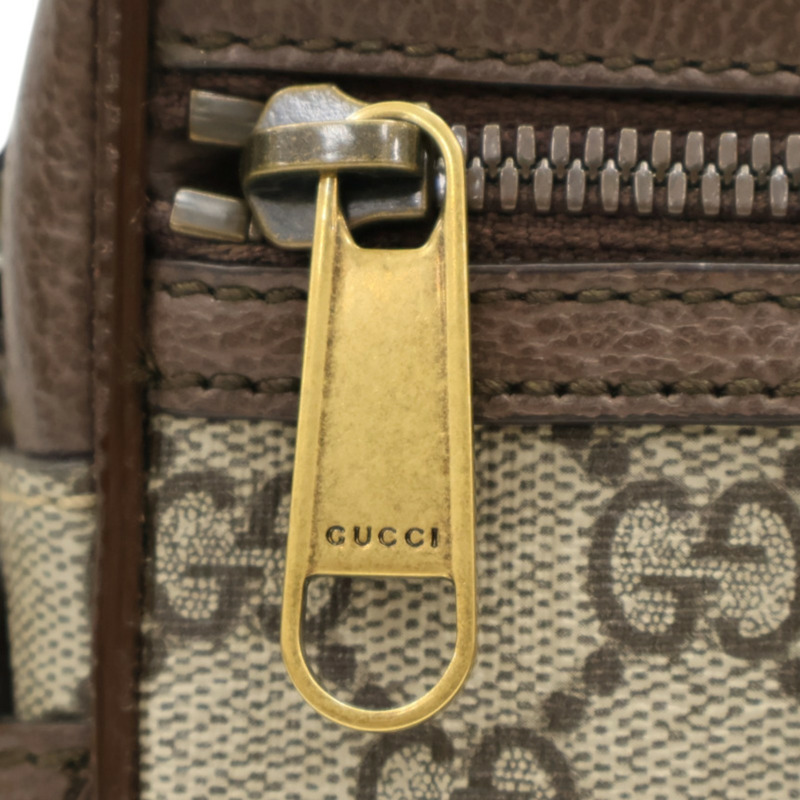 棕色 緹花帆布 牛皮 Ophidia GG 肩背包【GUCCI 古馳】 598127-10