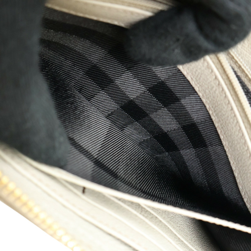灰色 牛皮 拉鍊長夾【BURBERRY 巴寶莉】-4