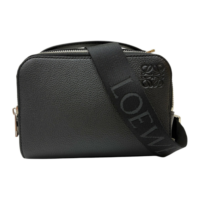 黑色 牛皮 Mini crossbody camera 兩用包【LOEWE 羅威】 C660R41X02-0
