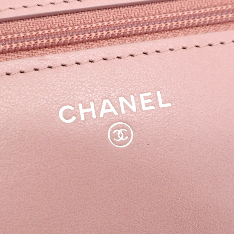 粉色漆皮 O'mbre WOC 鍊帶 肩背包【CHANEL 香奈兒】-5
