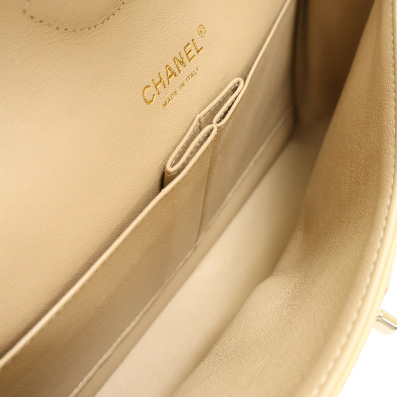 紅/白色 帆布 珍珠 COCO Sailor 肩背包【CHANEL 香奈兒】 A90100-2