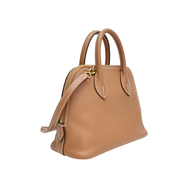 金棕色 Evercolor牛皮 bolide mini 肩背包 Z刻【HERMES 愛馬仕】 H073444CC-1