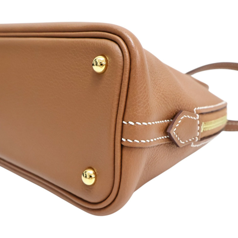金棕色 Evercolor牛皮 bolide mini 肩背包 Z刻【HERMES 愛馬仕】 H073444CC-8