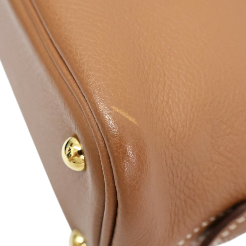 金棕色 Evercolor牛皮 bolide mini 肩背包 Z刻【HERMES 愛馬仕】 H073444CC-10