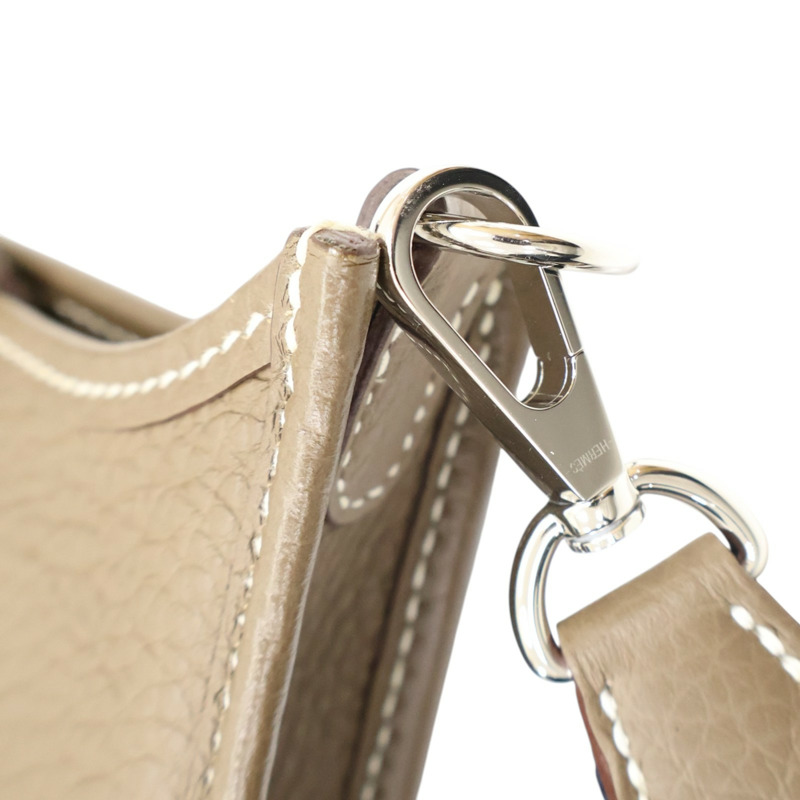 大象灰 TC牛皮  Mini Evelyne 肩背包 U刻【HERMES 愛馬仕】 H069426CK-9
