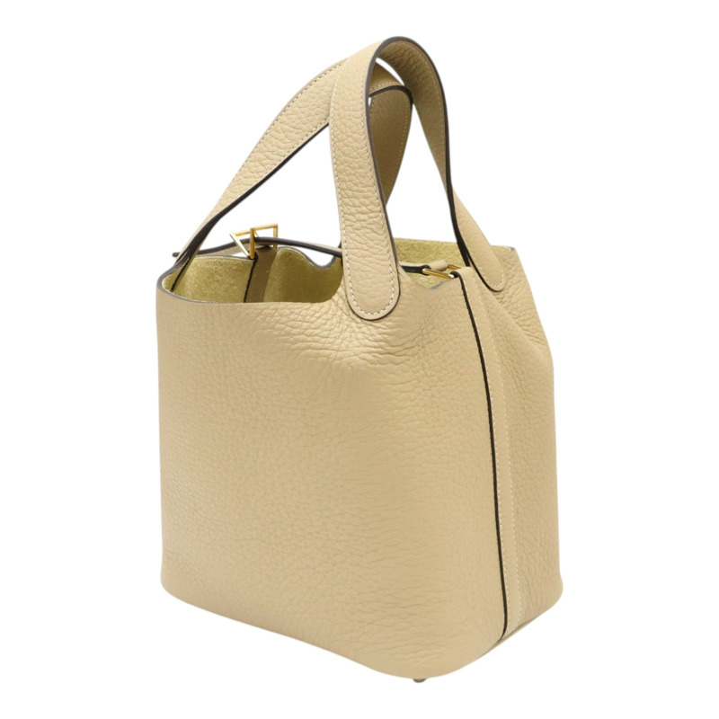 風衣灰 TC牛皮 Picotin Lock 18 手提包【HERMES 愛馬仕】 H056289CCS2-1