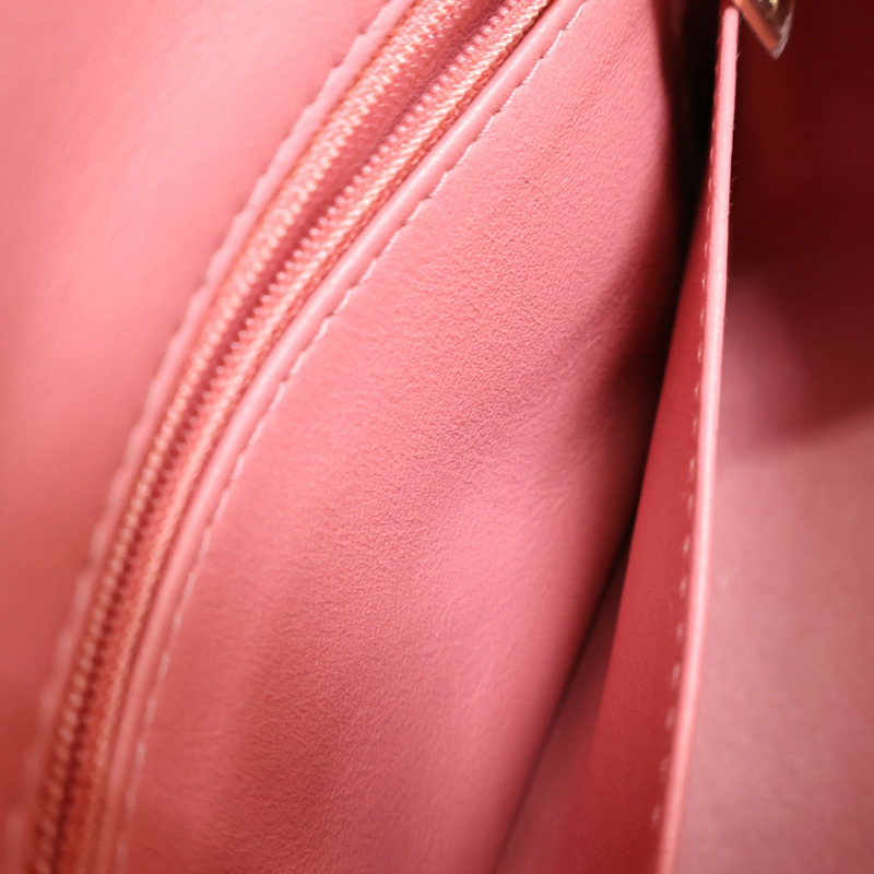 粉色 菱格紋羊皮 COCO 17 肩背包【CHANEL 香奈兒】 A35200-4