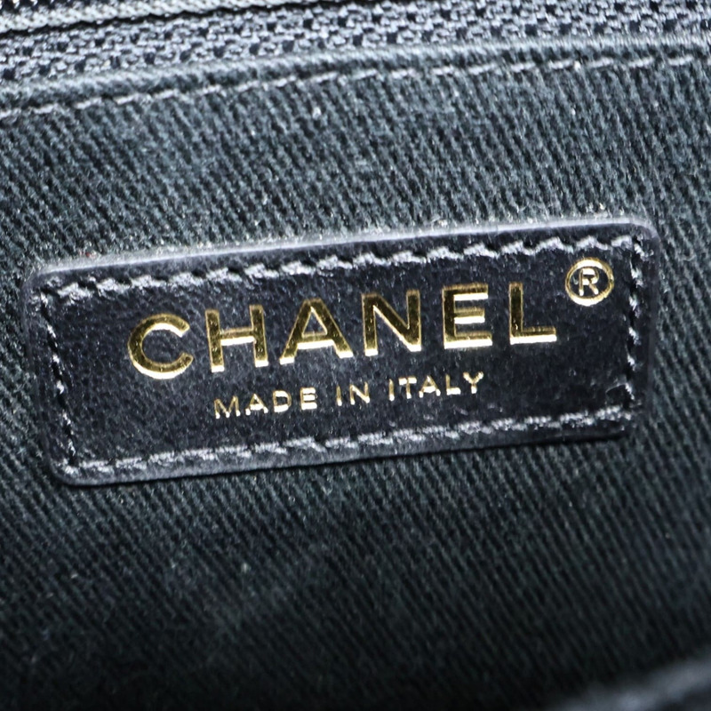 黑色牛皮 Flap Bag With Top Handle 兩用包【CHANEL 香奈兒】 A92990-6