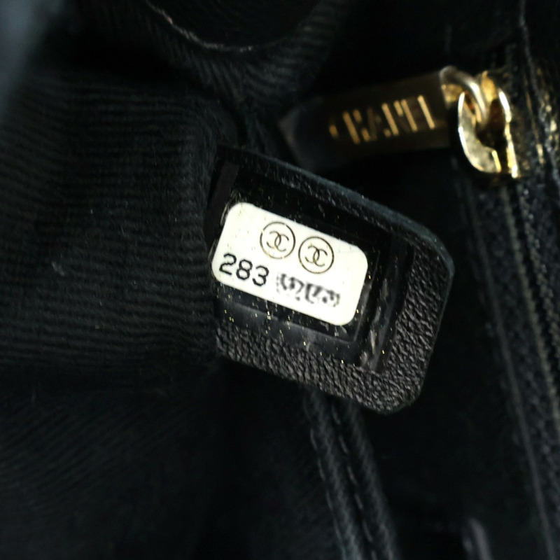 黑色牛皮 Flap Bag With Top Handle 兩用包【CHANEL 香奈兒】 A92990-7