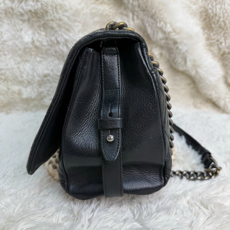 Chanel香奈兒 黑銀 孟買系列 單肩包-2