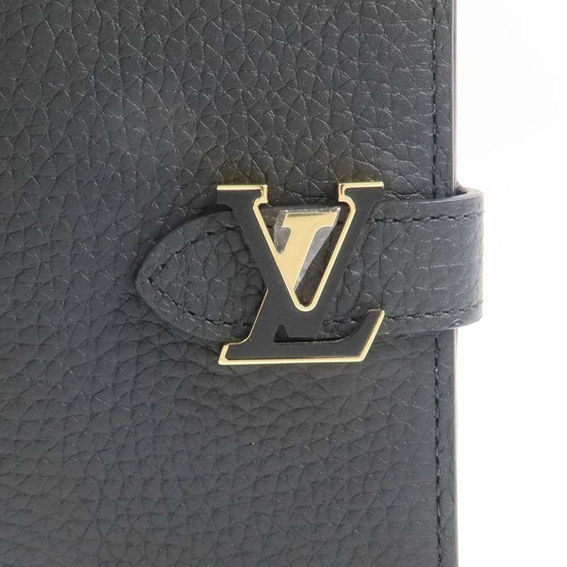 LOUIS VUITTON Taurilloni皮革Vertical Capucines Wallet錢包-7