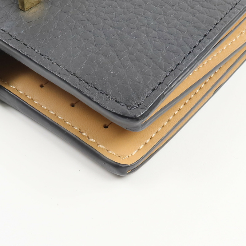 LOUIS VUITTON Taurilloni皮革Vertical Capucines Wallet錢包-10