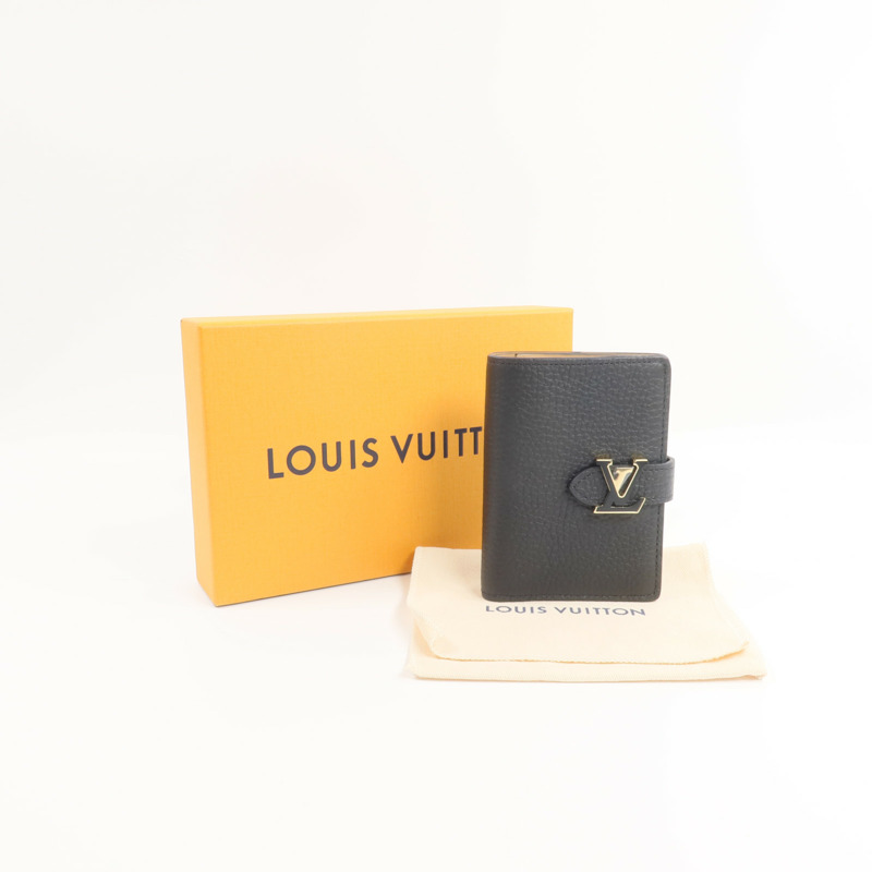 LOUIS VUITTON Taurilloni皮革Vertical Capucines Wallet錢包-12