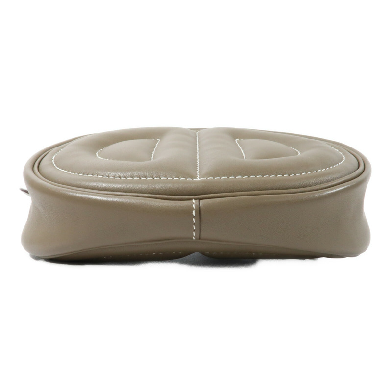 HERMES Swift皮革In The Loop Belt Bag銀扣肩背袋Etoupe-3