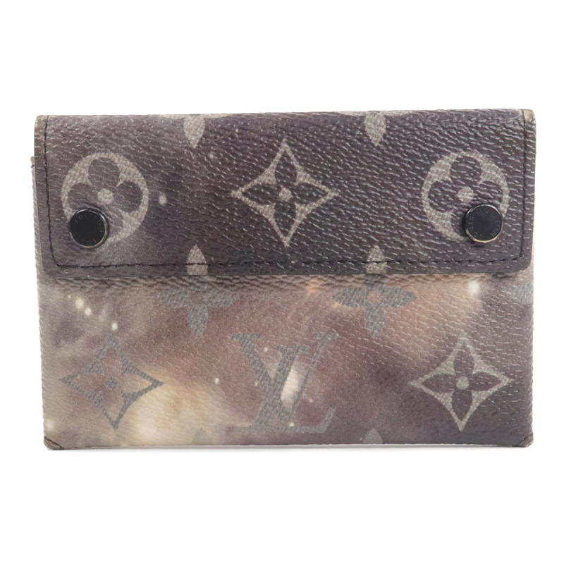 LOUIS VUITTON Monogram Galaxy Small Alpha Pochette卡片套-0