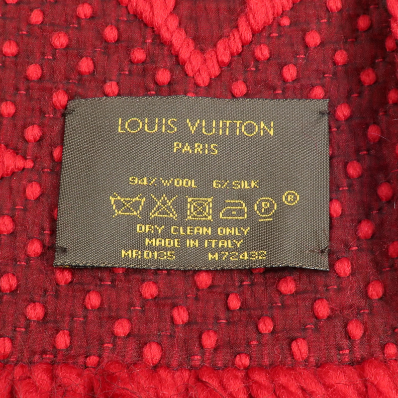 LOUIS VUITTON 羊毛/絲質Scarf 174x31cm圍巾-4