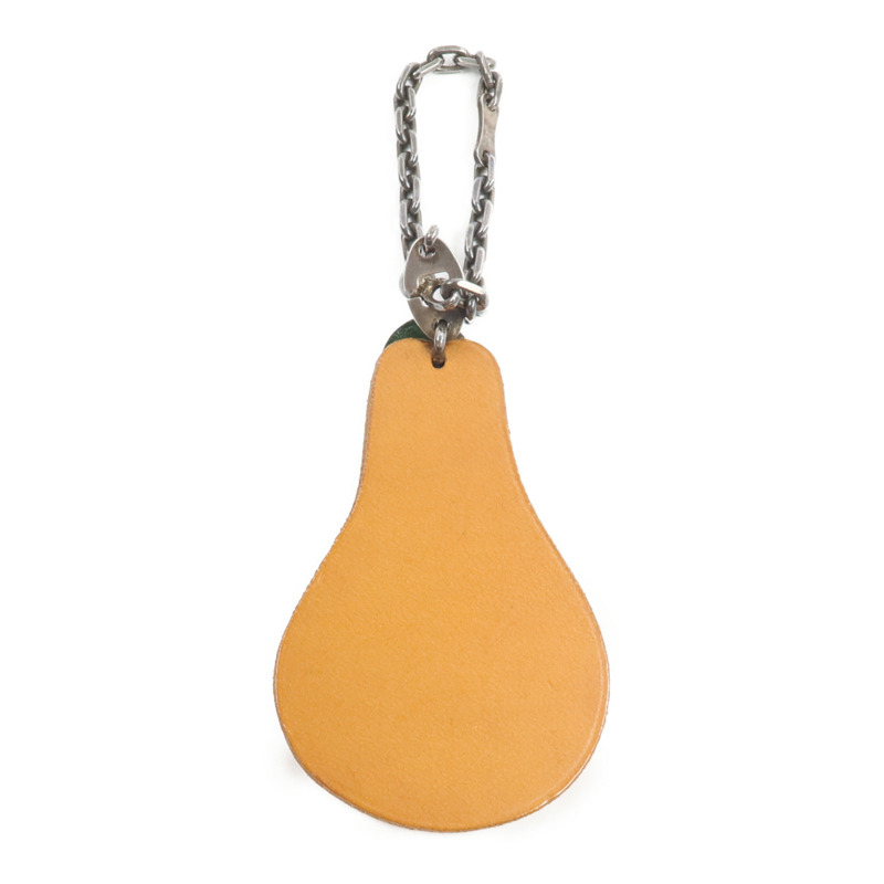 HERMES Chevre/Vache皮革Lafrance Pearl Charm掛飾-1