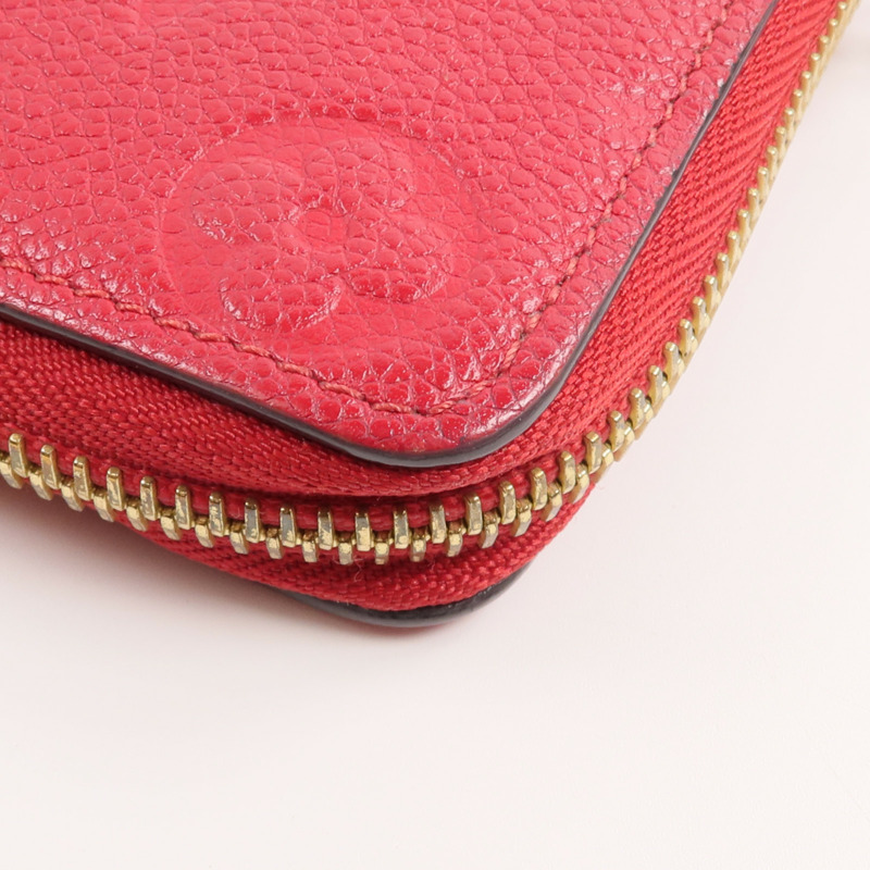 LOUIS VUITTON Monogram Empreinte Empreinte Clemence Wallet長錢包-9