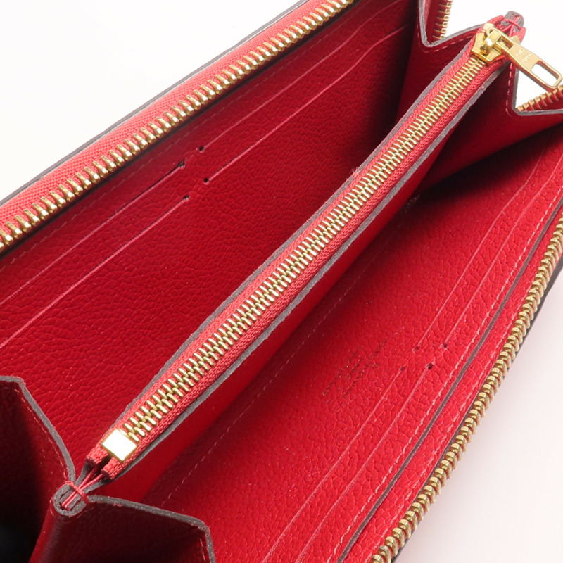 LOUIS VUITTON Monogram Empreinte Empreinte Clemence Wallet長錢包-11