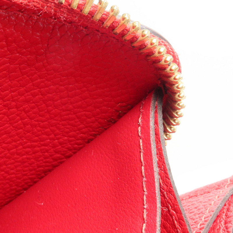 LOUIS VUITTON Monogram Empreinte Empreinte Clemence Wallet長錢包-13