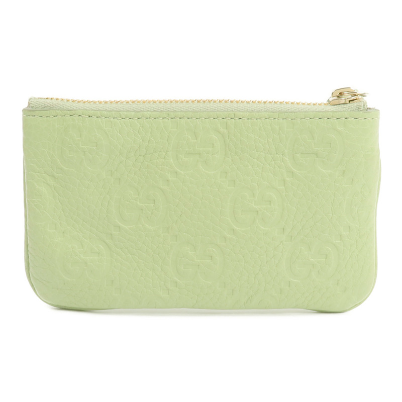 GUCCI 牛皮皮革GG Emblem Key&Coins Case-1