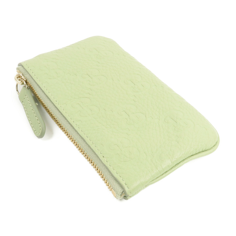GUCCI 牛皮皮革GG Emblem Key&Coins Case-4