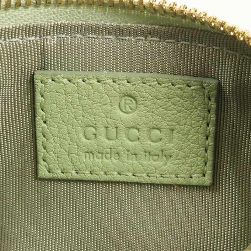 GUCCI 牛皮皮革GG Emblem Key&Coins Case-13