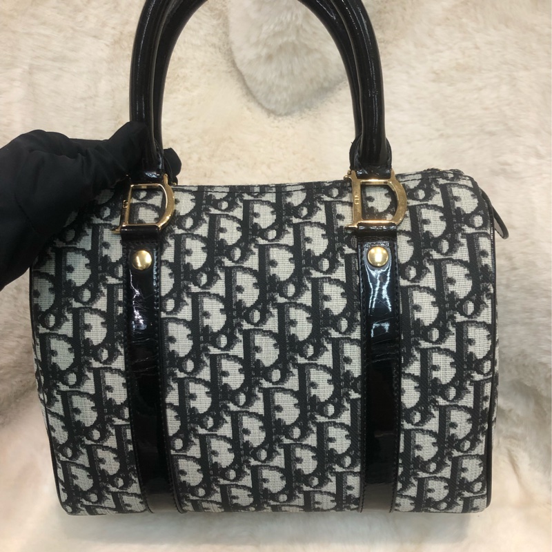 Dior 黑色老花波士頓-1