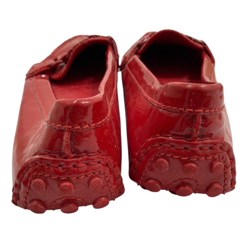 LOUIS VUITTON 路易威登 OXFORD FLAT 平底樂福鞋 漆皮 紅色 SIZE 38-3