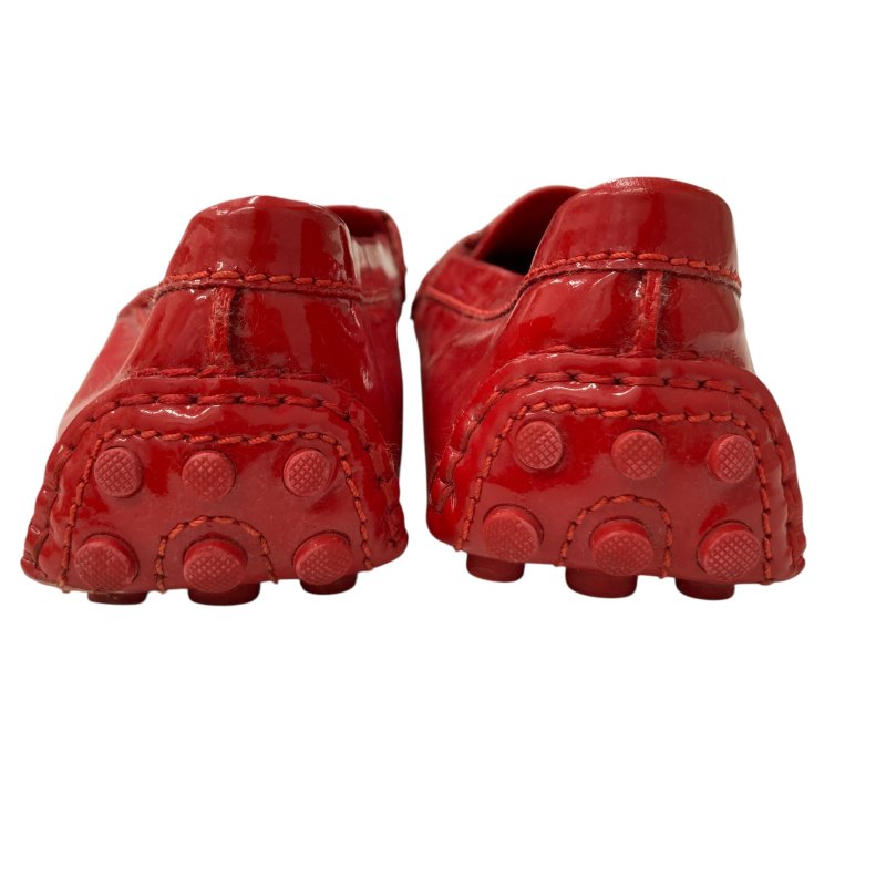 LOUIS VUITTON 路易威登 OXFORD FLAT 平底樂福鞋 漆皮 紅色 SIZE 38-4