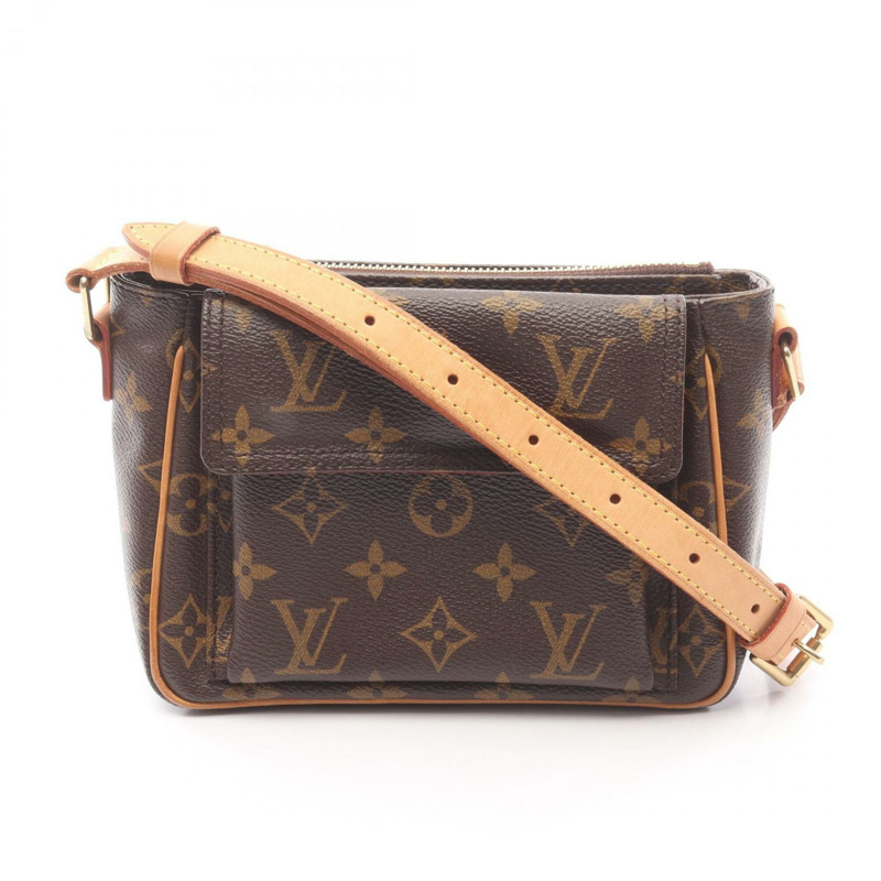 路易威登 (Louis Vuitton) Vivacite PM Monogram 單肩包/手提包，塗佈帆布皮革，女士棕色 M51165-0