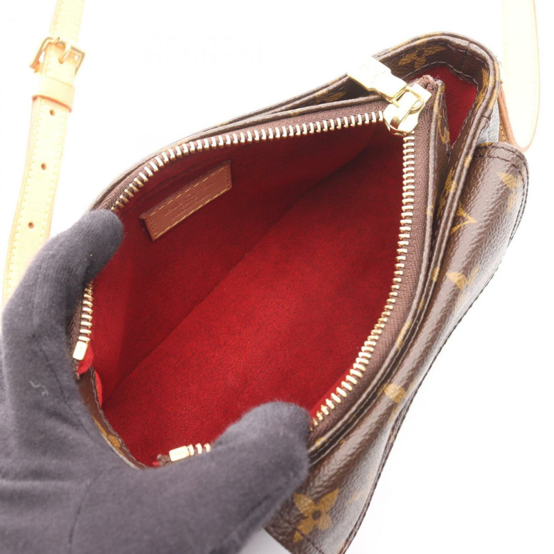 路易威登 (Louis Vuitton) Vivacite PM Monogram 單肩包/手提包，塗佈帆布皮革，女士棕色 M51165-2