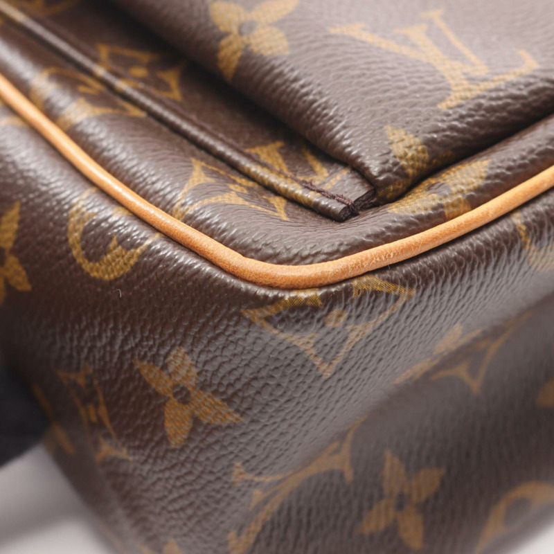 路易威登 (Louis Vuitton) Vivacite PM Monogram 單肩包/手提包，塗佈帆布皮革，女士棕色 M51165-5