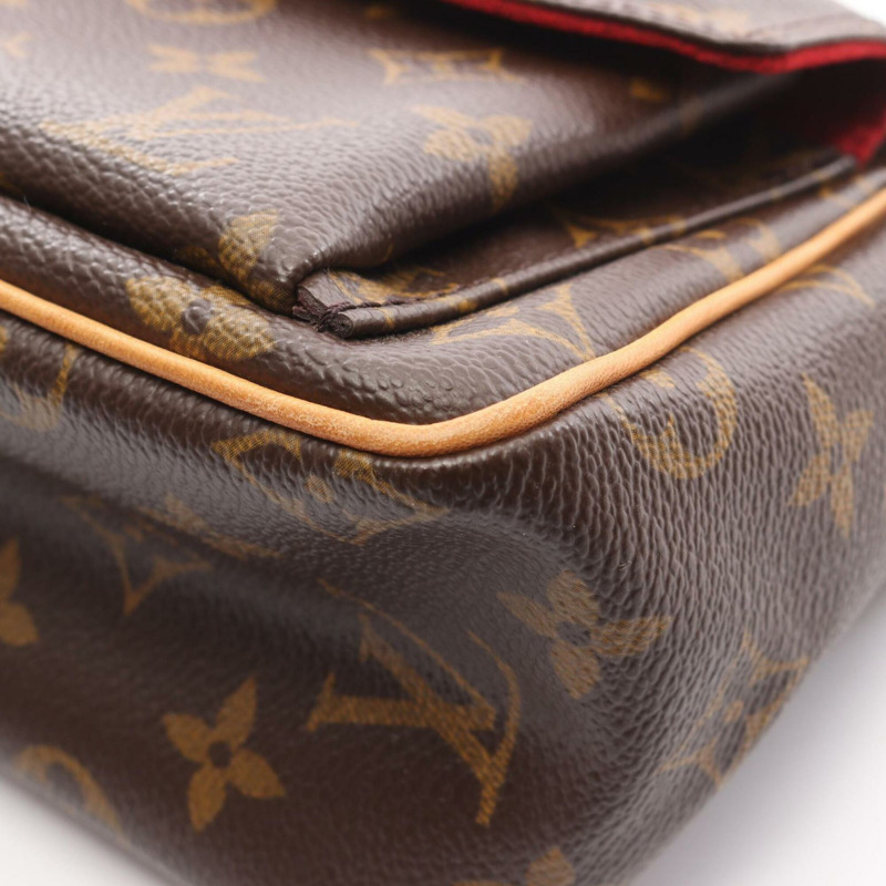 路易威登 (Louis Vuitton) Vivacite PM Monogram 單肩包/手提包，塗佈帆布皮革，女士棕色 M51165-6