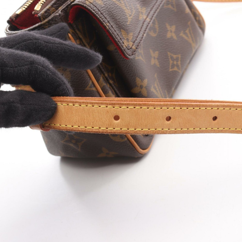 路易威登 (Louis Vuitton) Vivacite PM Monogram 單肩包/手提包，塗佈帆布皮革，女士棕色 M51165-10