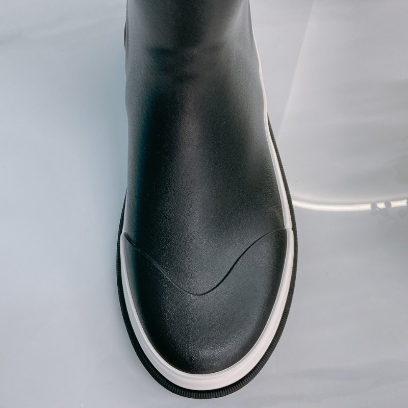 MS0721 Chanel 香奈兒 大腿根 高長靴 雨靴 橡膠 黑白色 Thigh High Rainboot Rubber Black x White-10