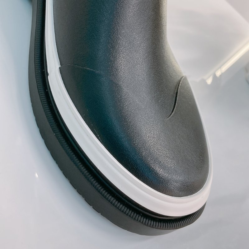 MS0721 Chanel 香奈兒 大腿根 高長靴 雨靴 橡膠 黑白色 Thigh High Rainboot Rubber Black x White-11
