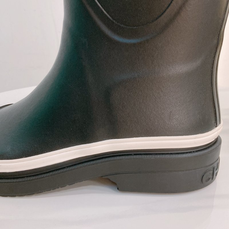 MS0721 Chanel 香奈兒 大腿根 高長靴 雨靴 橡膠 黑白色 Thigh High Rainboot Rubber Black x White-13