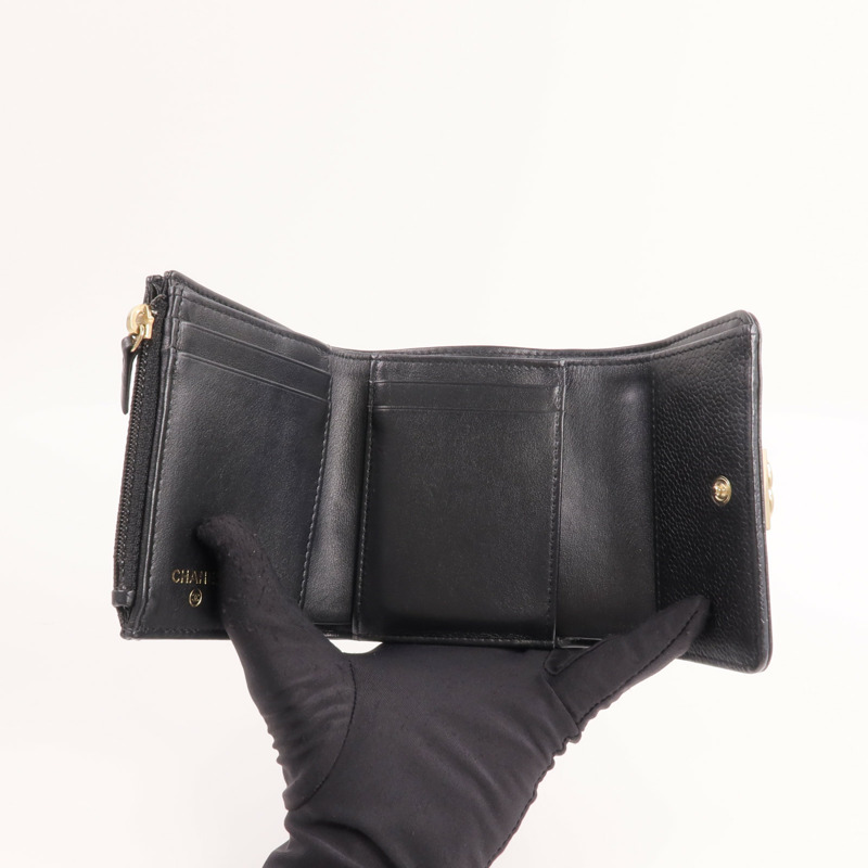 CHANEL 牛皮皮革Boy Small Flap Wallet錢包-6