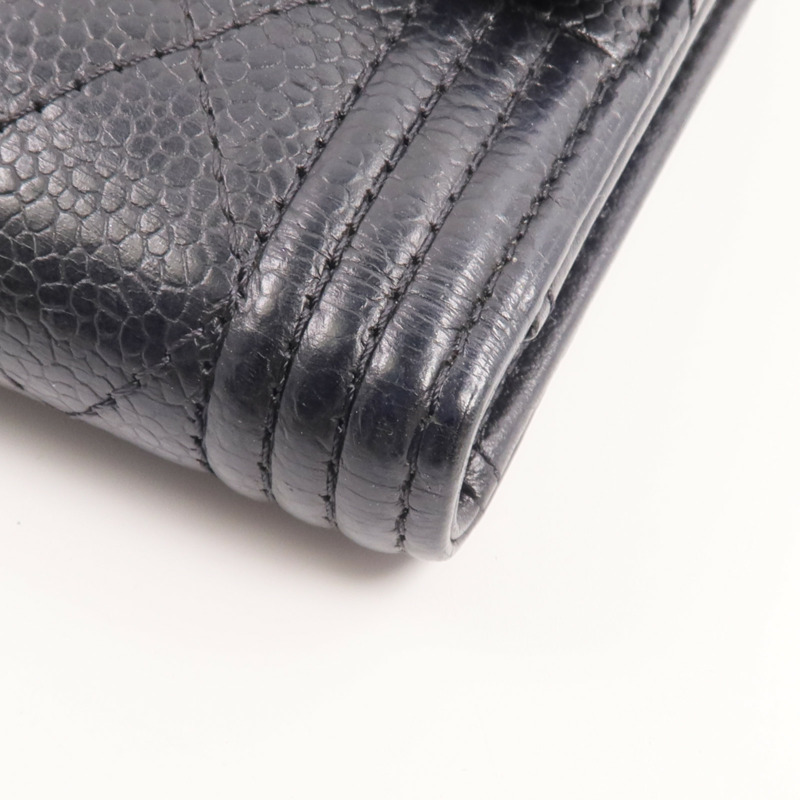 CHANEL 牛皮皮革Boy Small Flap Wallet錢包-12