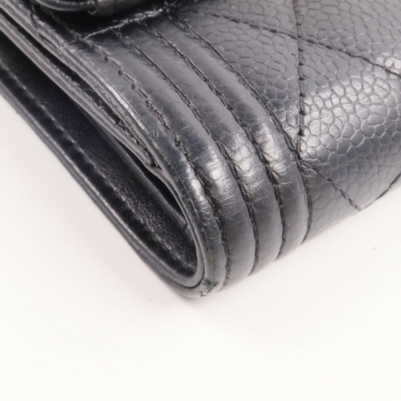 CHANEL 牛皮皮革Boy Small Flap Wallet錢包-13