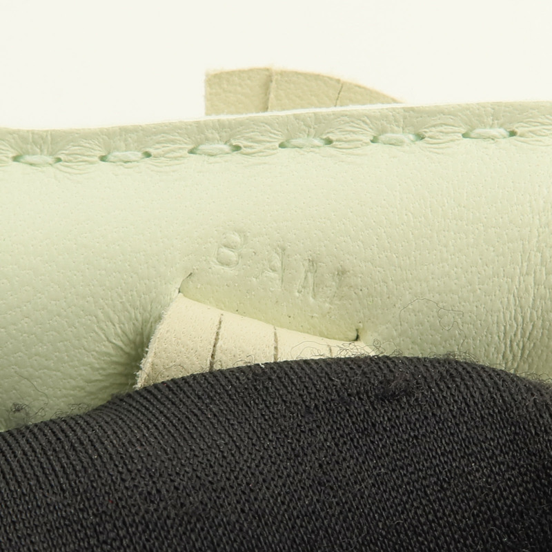 HERMES Milo羊皮皮革Seahorse Charm掛飾Vert Fizz/Vert Comics/Craie-5