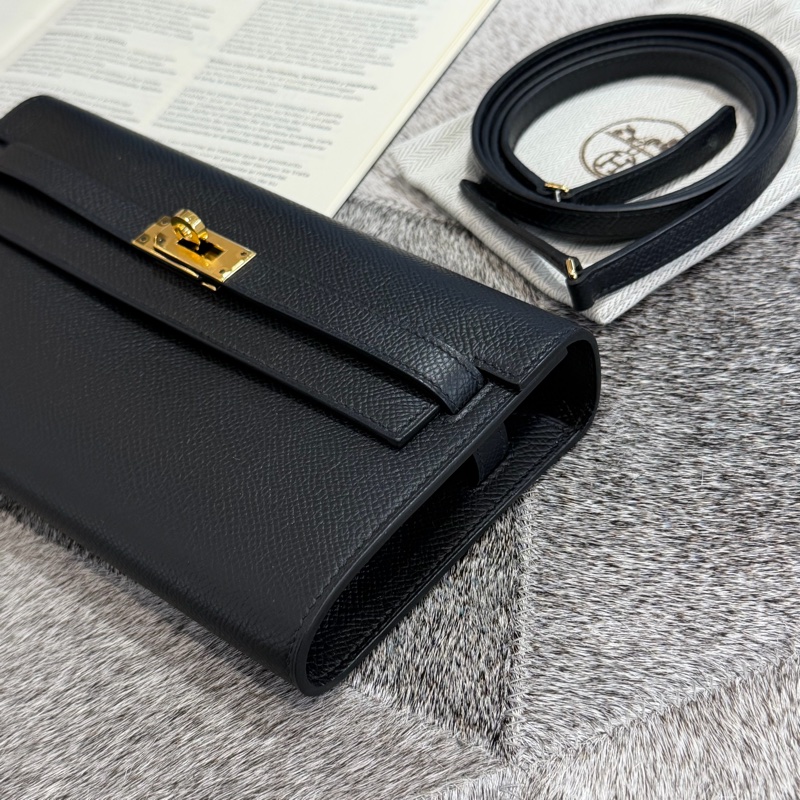 HERMES KELLY TO GO黑色金扣/Z-2