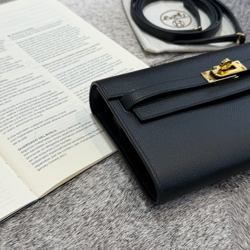 HERMES KELLY TO GO黑色金扣/Z-3