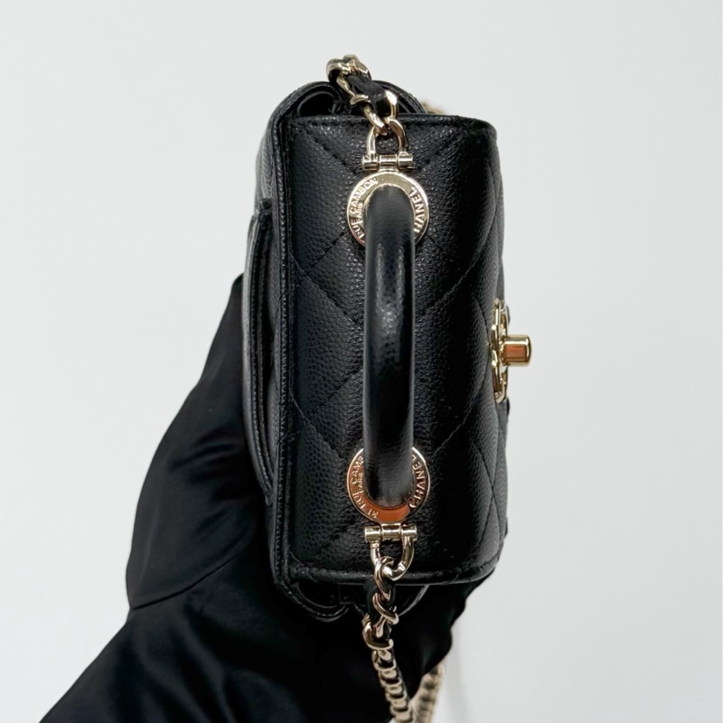 CHANEL Micro Coco Handle 荔枝菱格紋 🖤 夢幻超微型掌心包 🐾｜✨Wisher惟奢名品✨-5