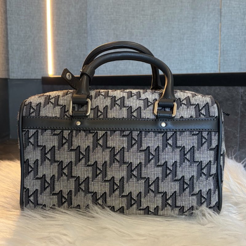 KARL 緹花兩用包 灰 全新商品-1