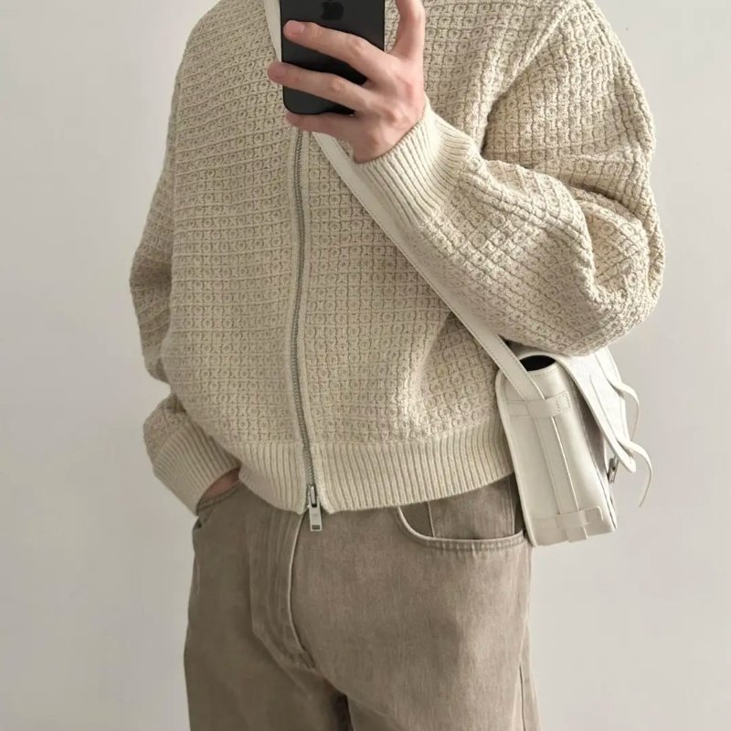 Goyard正品 奶白銀扣Belvedere郵差包 中號MM-2